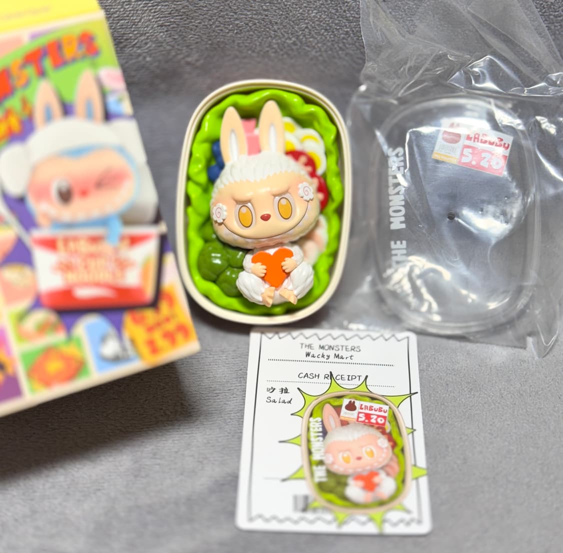 팝마트 라부부 수상한 편의점 시리즈 피규어 샐러드 상품이미지2