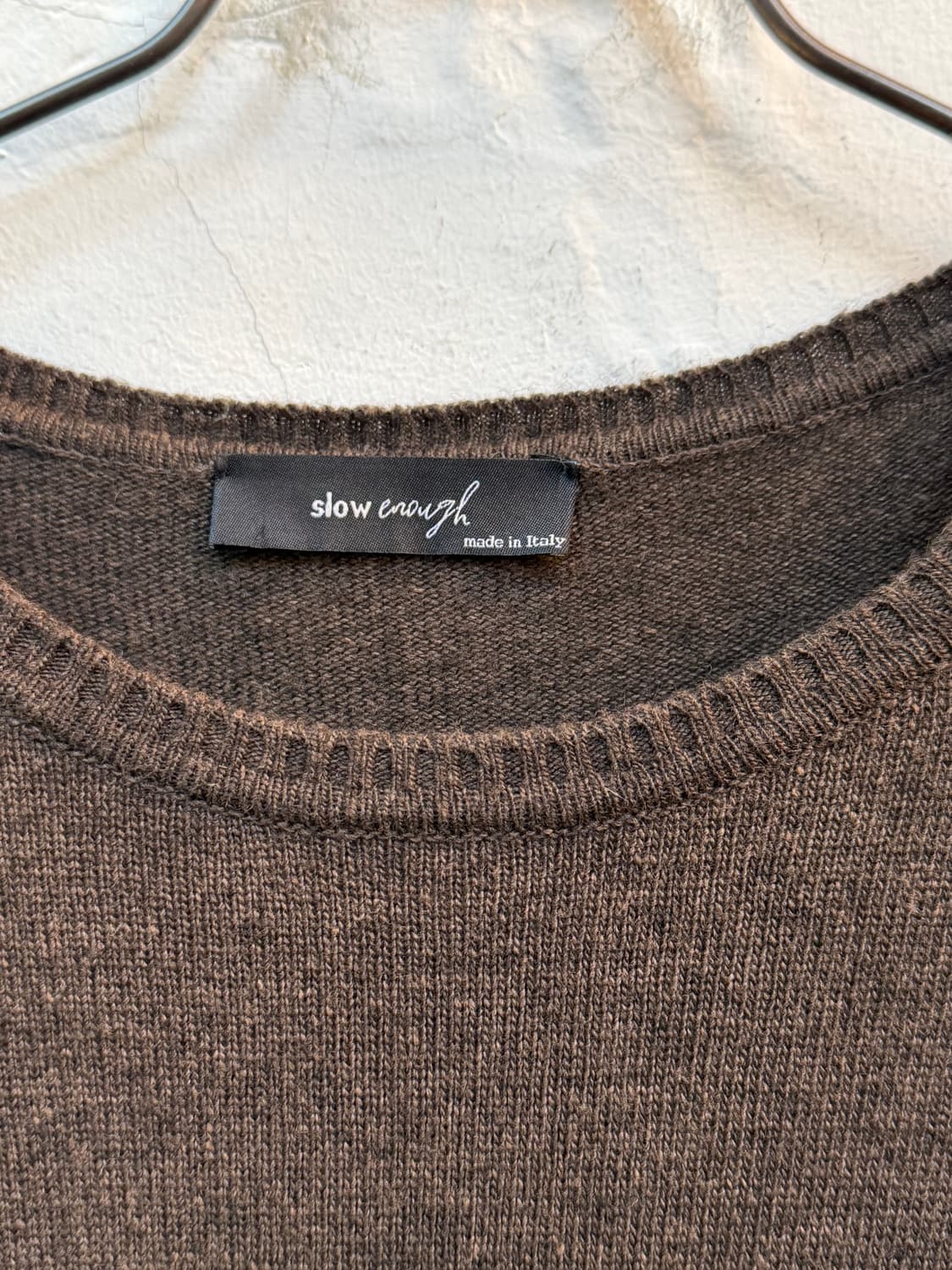Slow enough 이태리 울 니트 브라운 M 상품이미지2