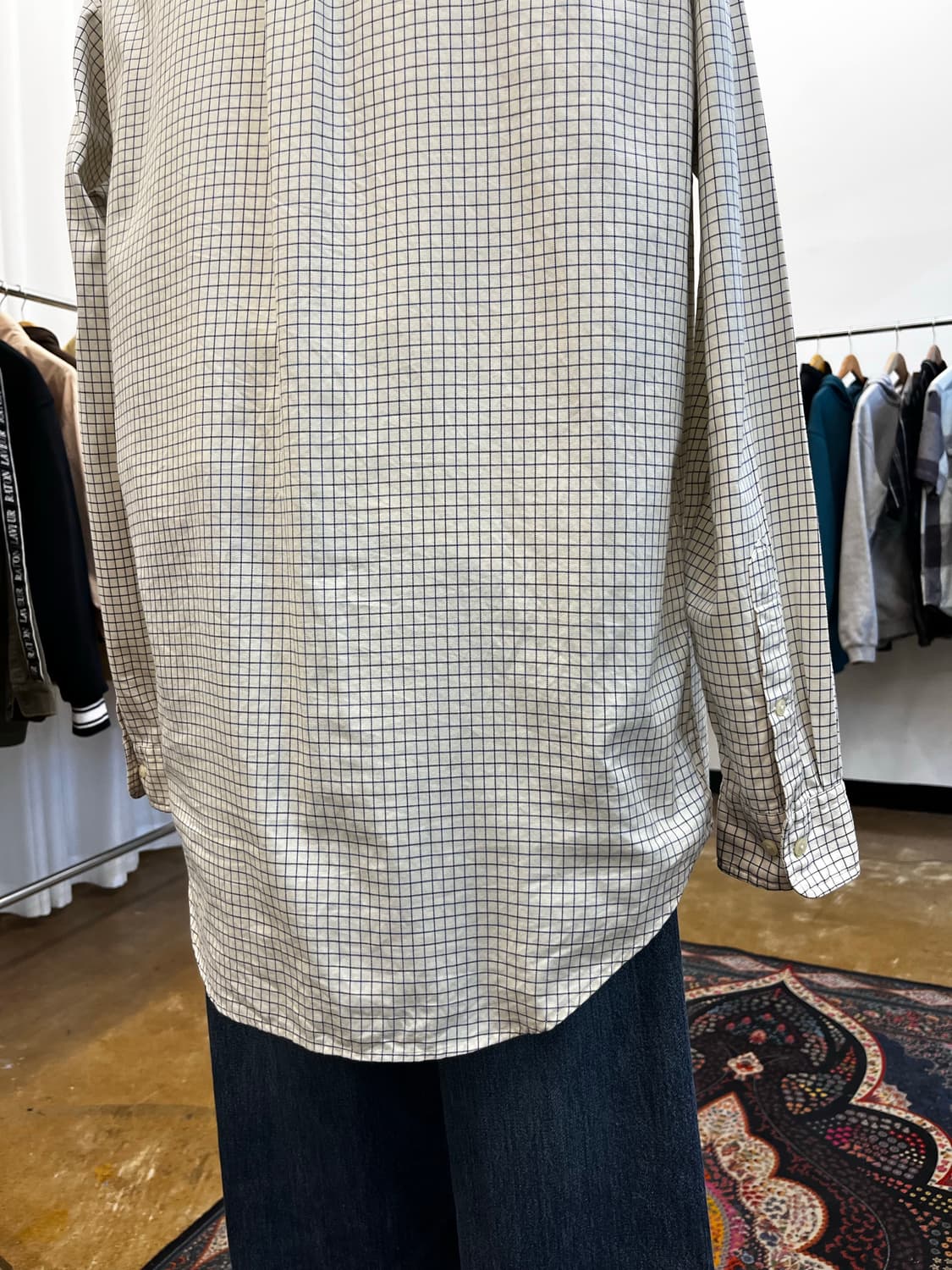 90s 폴로 랄프 로렌 클래식핏 체크 셔츠 상품이미지6