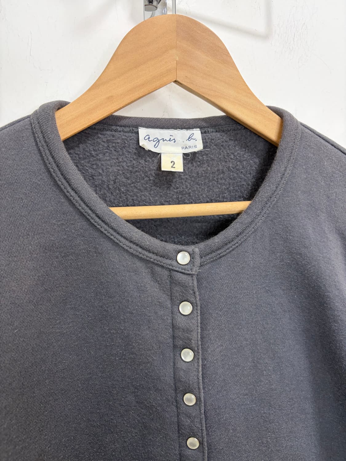 아네스베 차콜 멀티 버튼 코튼 자켓 상품이미지6