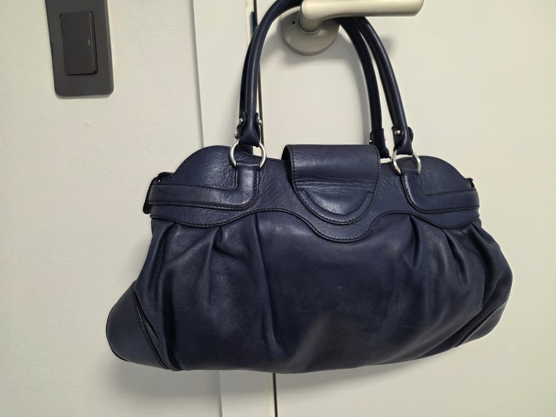 페레가모 간치니 만두백 네이비 토트,숄더백 상품이미지3