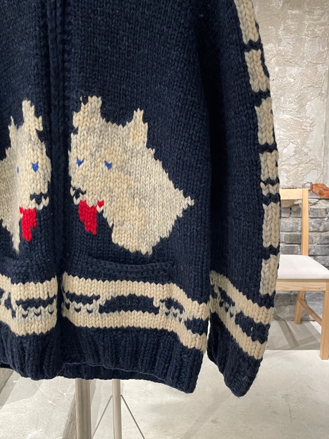 체스윅 다크 네이비 도그즈 울 코위찬 상품이미지5