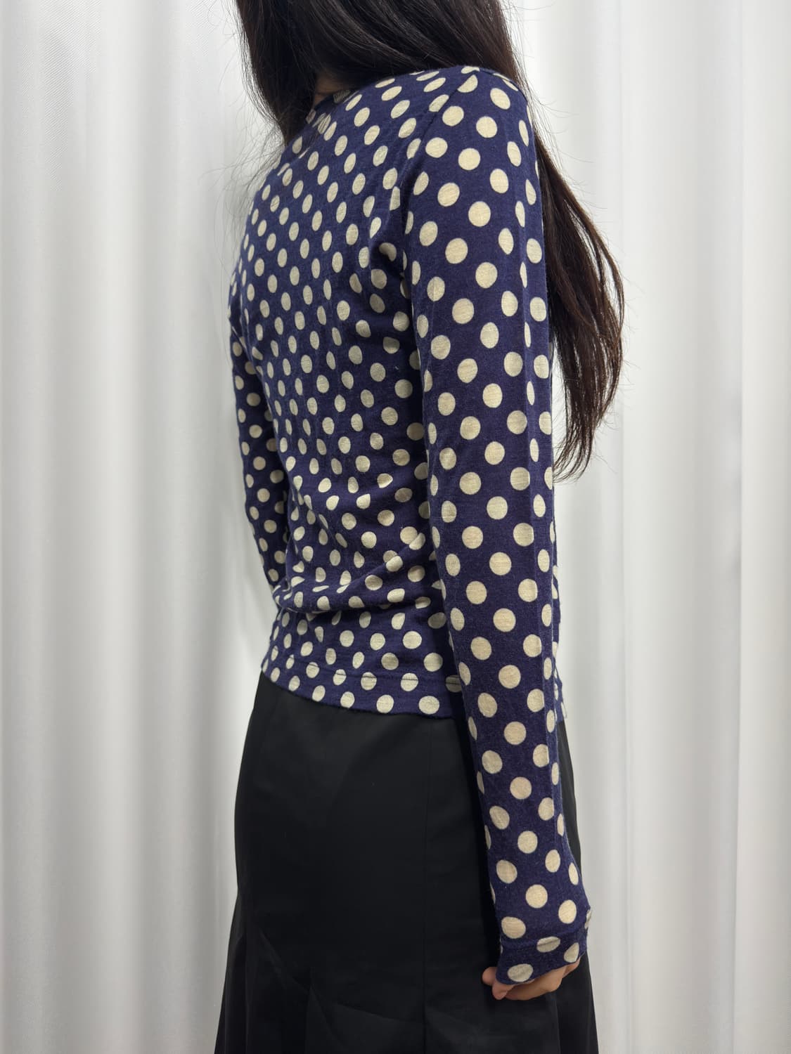 pareatsu dot knit top 상품이미지3