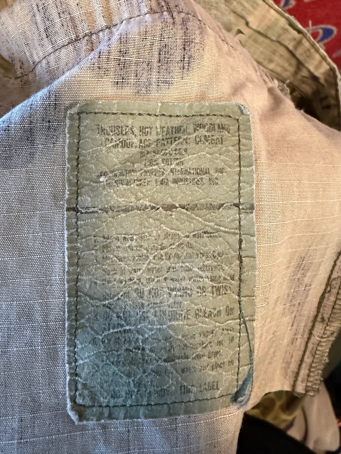 오리지널 밀리터리 립스탑 카모팬츠 M/Long 상품이미지7