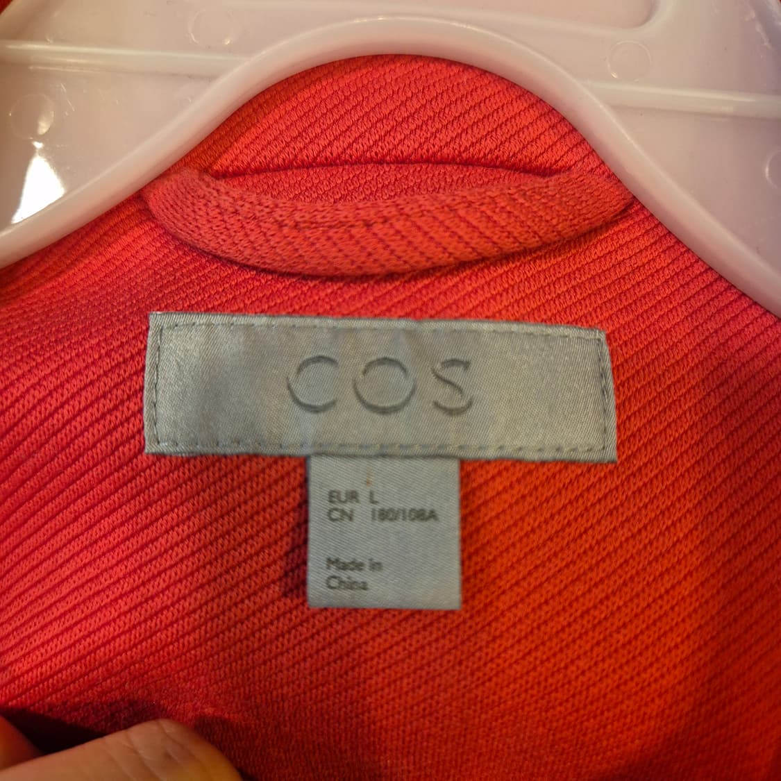 L(착샷잇음) COS 다홍색 트윌자켓  상품이미지5