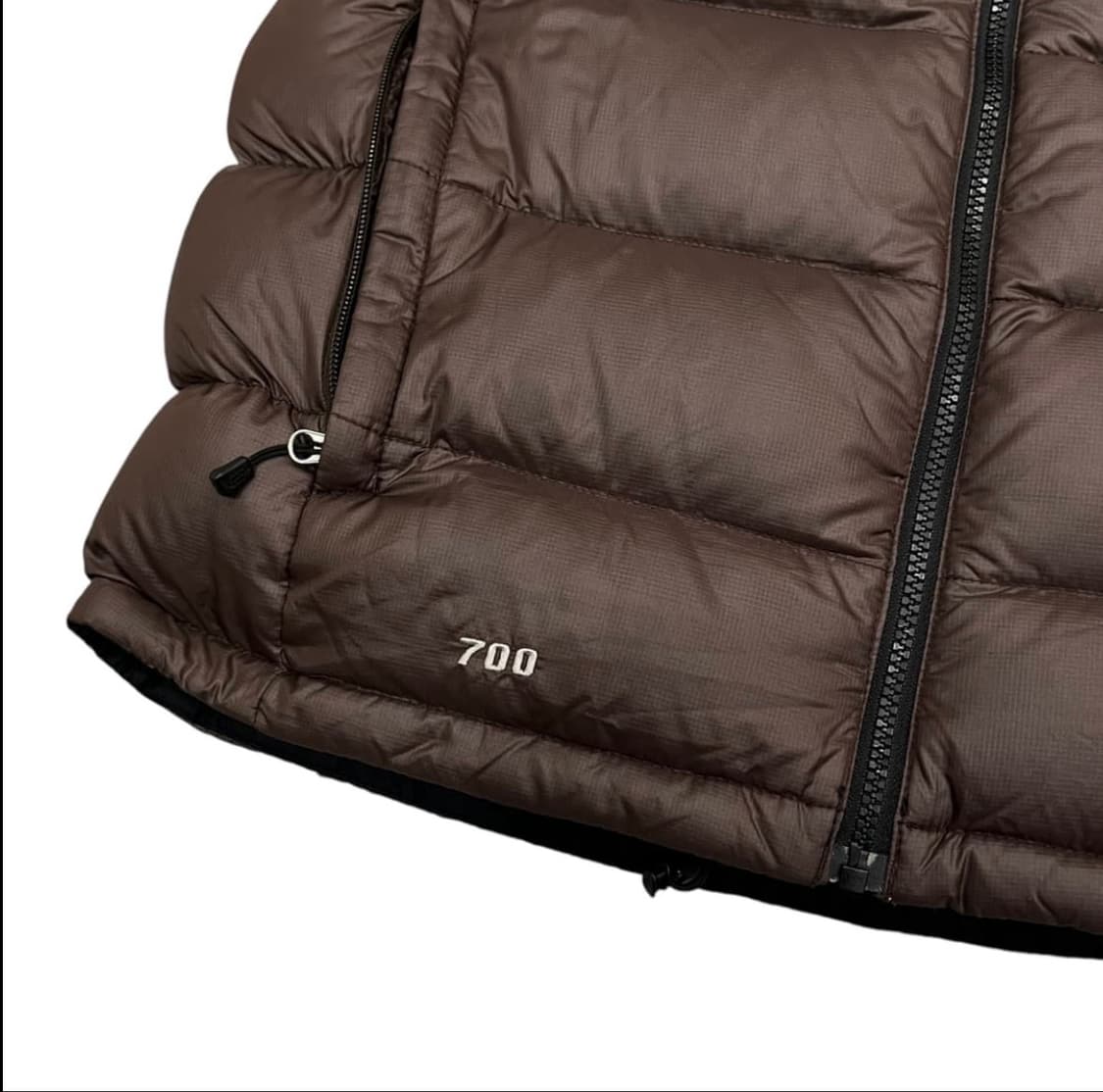 노스페이스 700브라운 블랙 빈티지 조끼패딩 상품이미지3