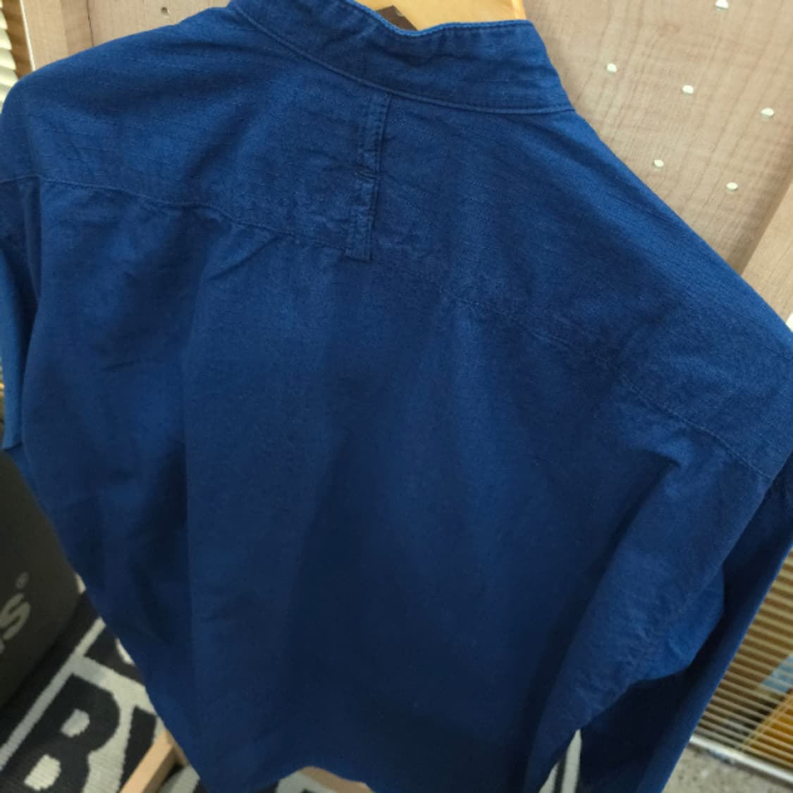 FDMTL Indigo Utility Stand Collar Shirt  상품이미지7