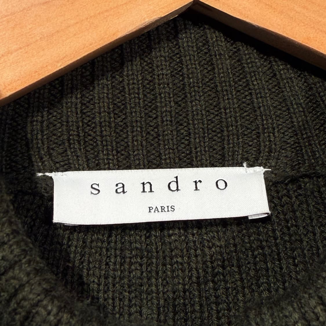 산드로 옴므 하프집업 울 코만도 니트 M 상품이미지2