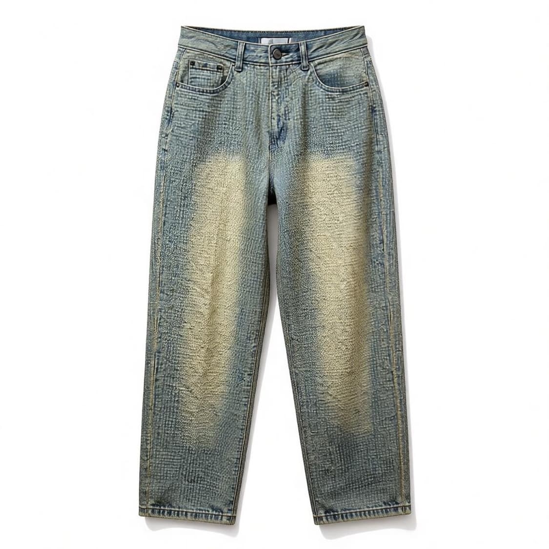 noirer 노이어 데미지 스트라이프 데님 팬츠 라이트블루 48 상품이미지1