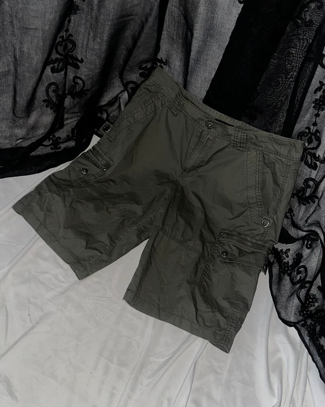 khaki cargo shorts 상품이미지1