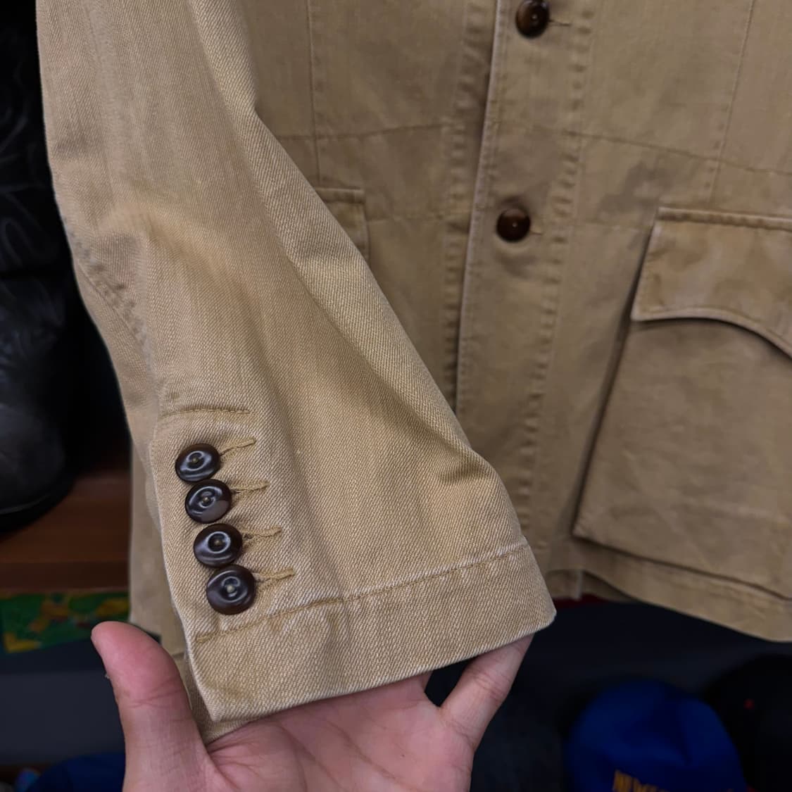 폴로 랄프로렌 빈티지 밀리터리 복각 헌팅 필드 자켓 블레이져 상품이미지5