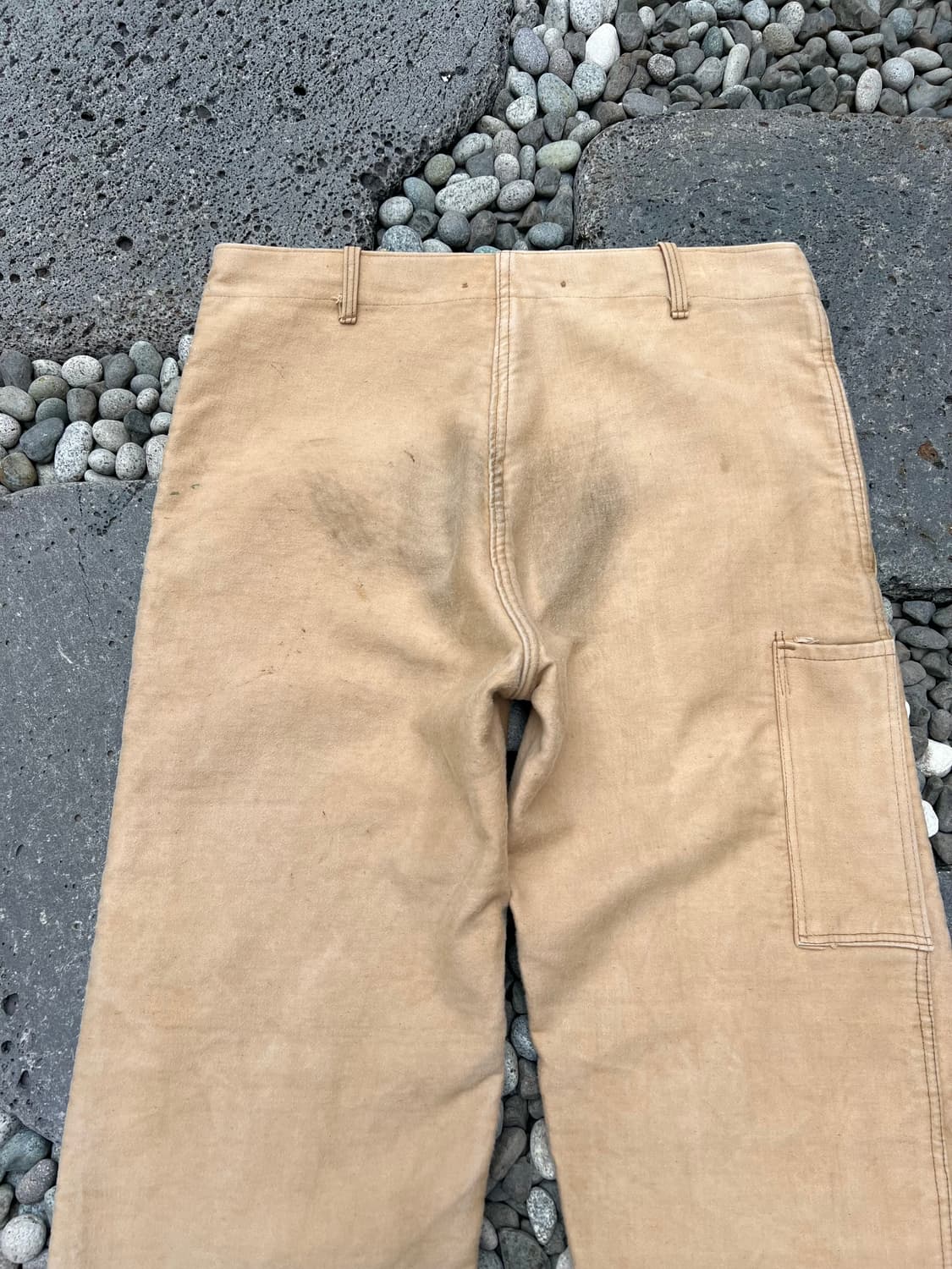 (36인치)OLD VINTAGE FADED BEIGE 몰스킨워크팬츠 상품이미지8