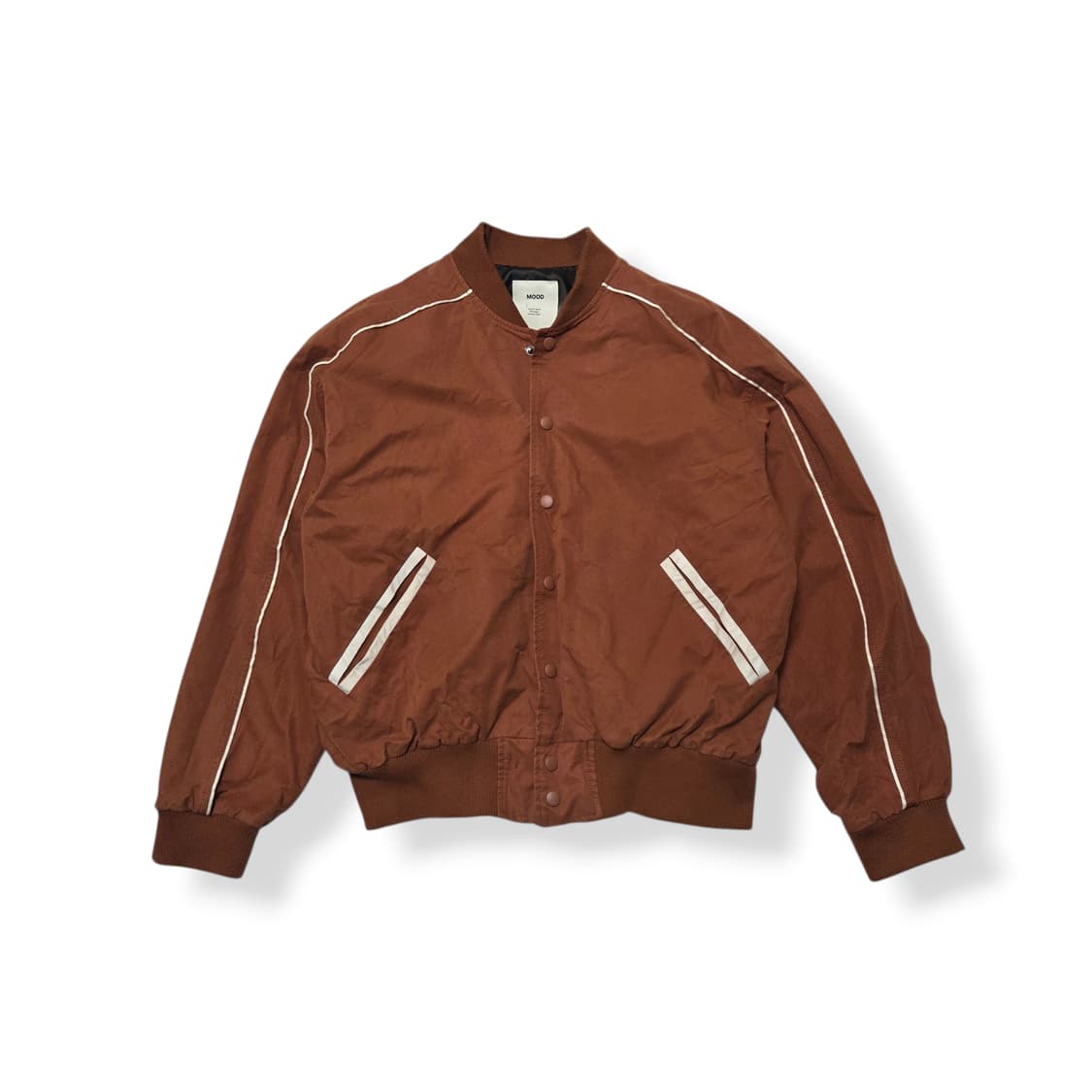 MOOD 무드 Vintage 브라운 바시티 자켓 상품이미지1