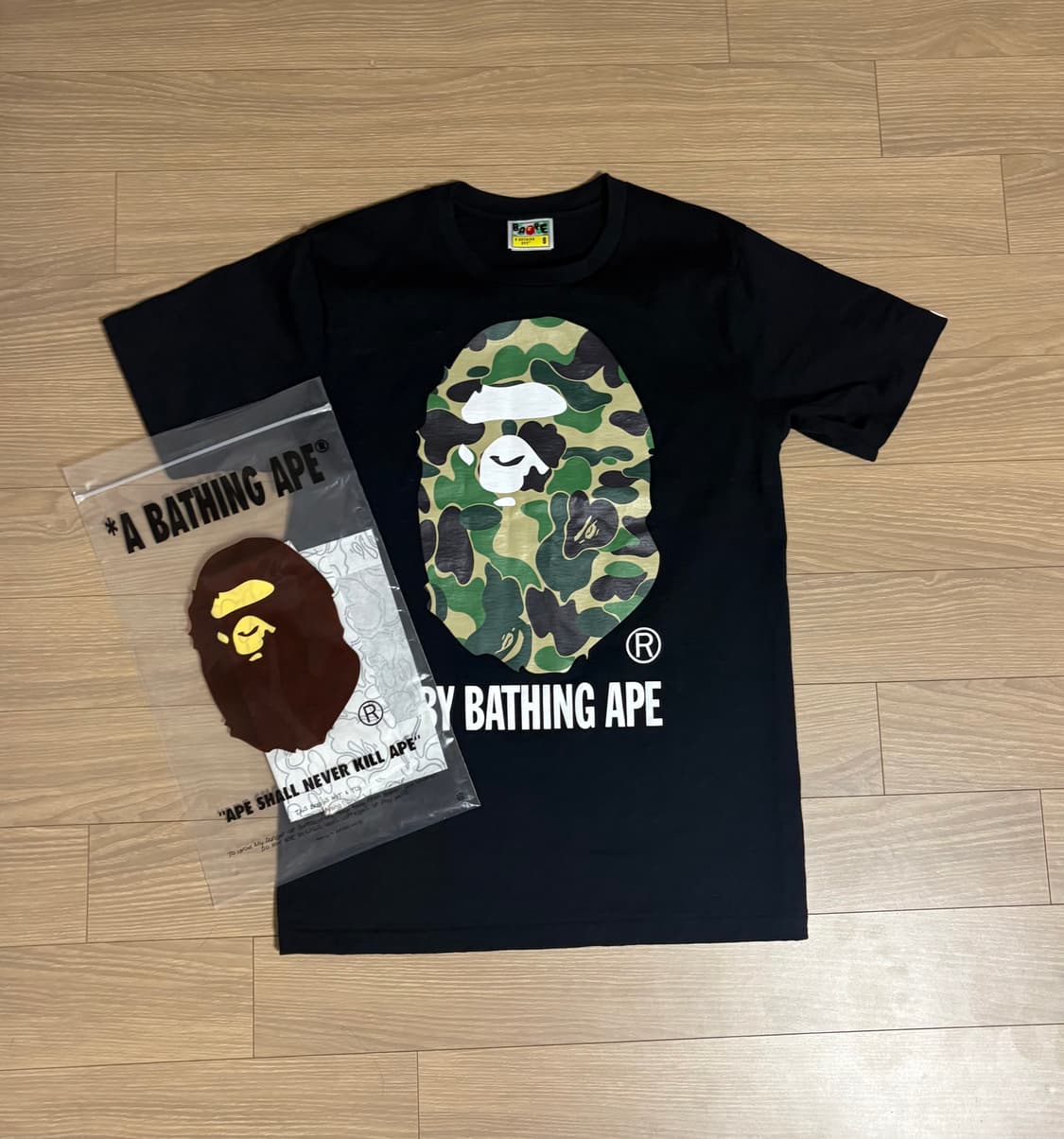 베이프 abc 카모 반팔 상품이미지1