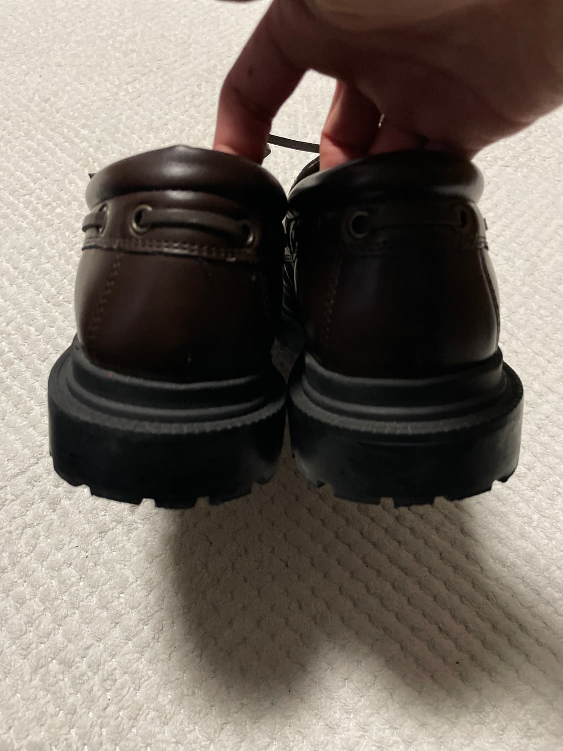 GU X 언더커버 콜라보 데크 슈즈 브라운 상품이미지6