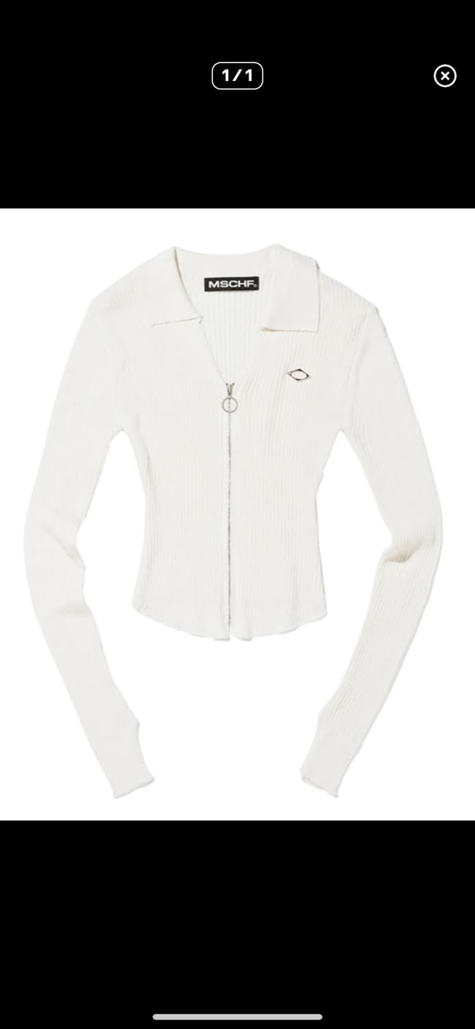 미스치프 니트집업 상품이미지1
