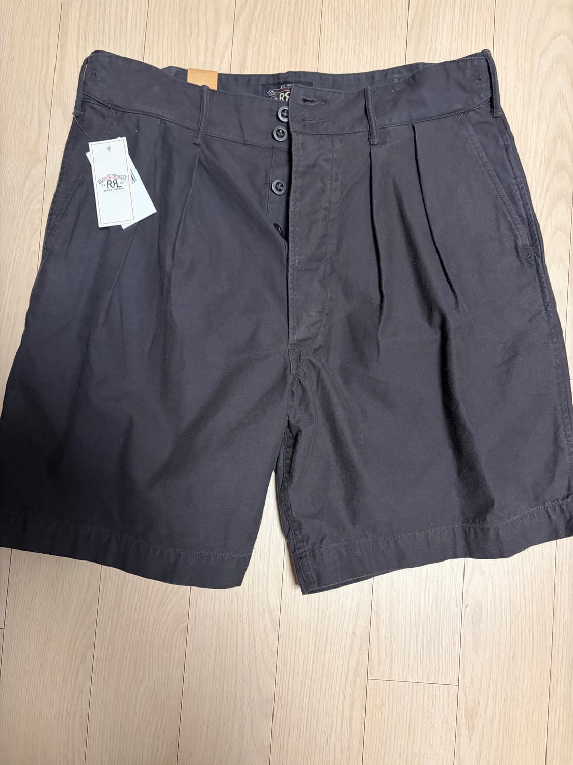 [새제품, 32] rrl 플리츠 쇼츠 반바지 상품이미지1