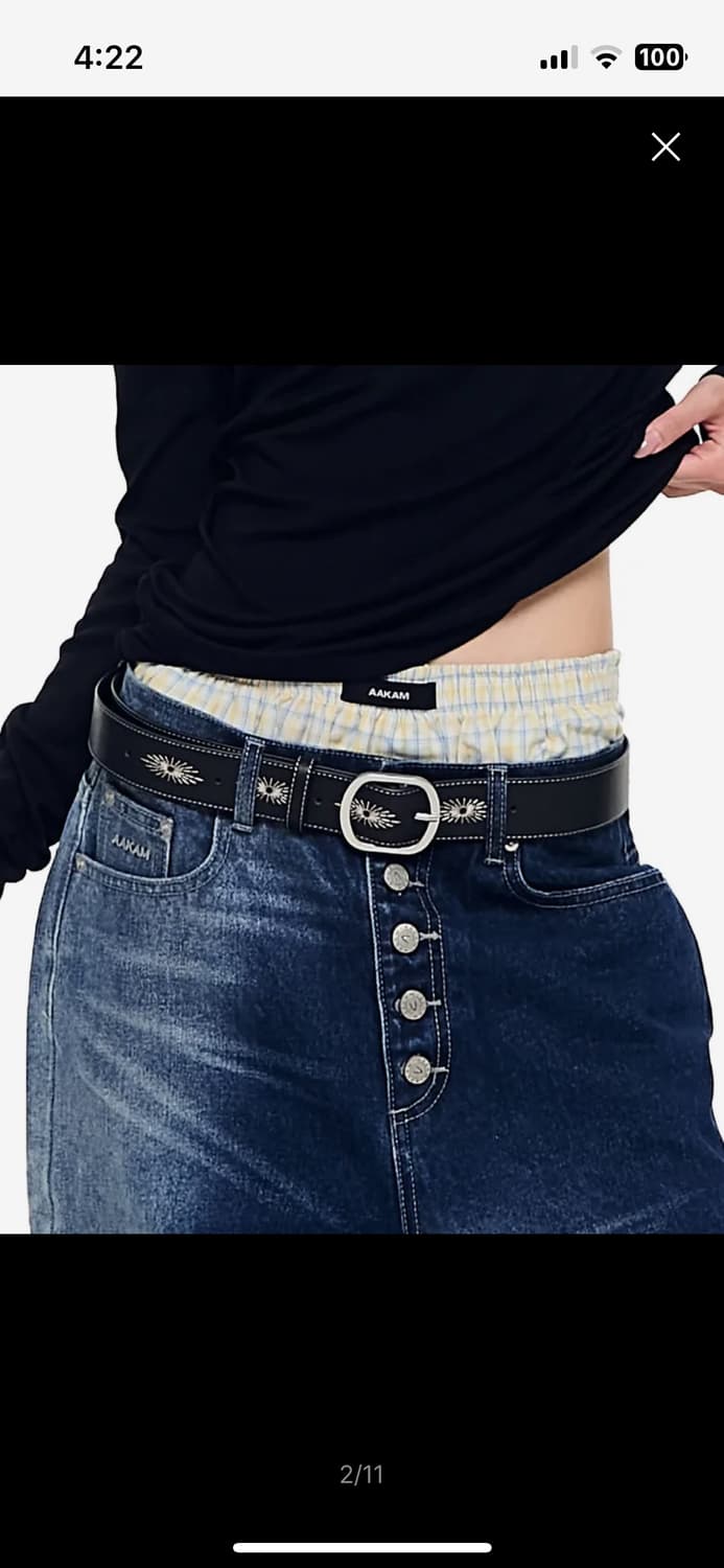 아캄 니들워크 스터드 벨트 Needlework Studded Belt 상품이미지2
