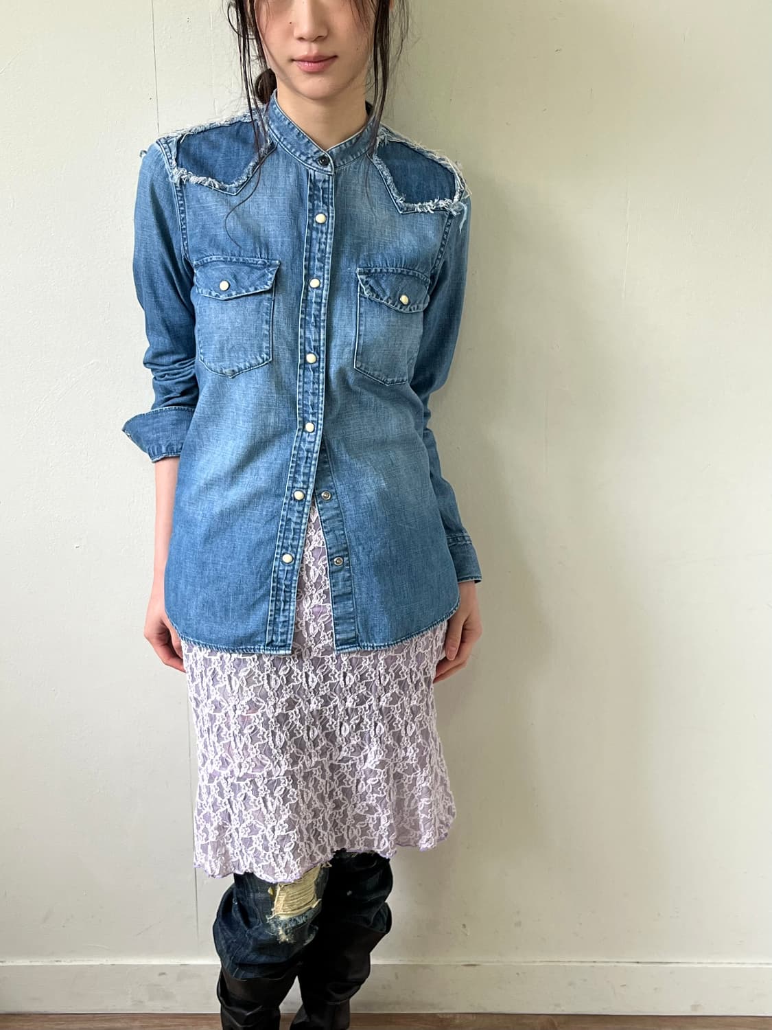 Gap 스카치 웨스턴 데님 셔츠 상품이미지4