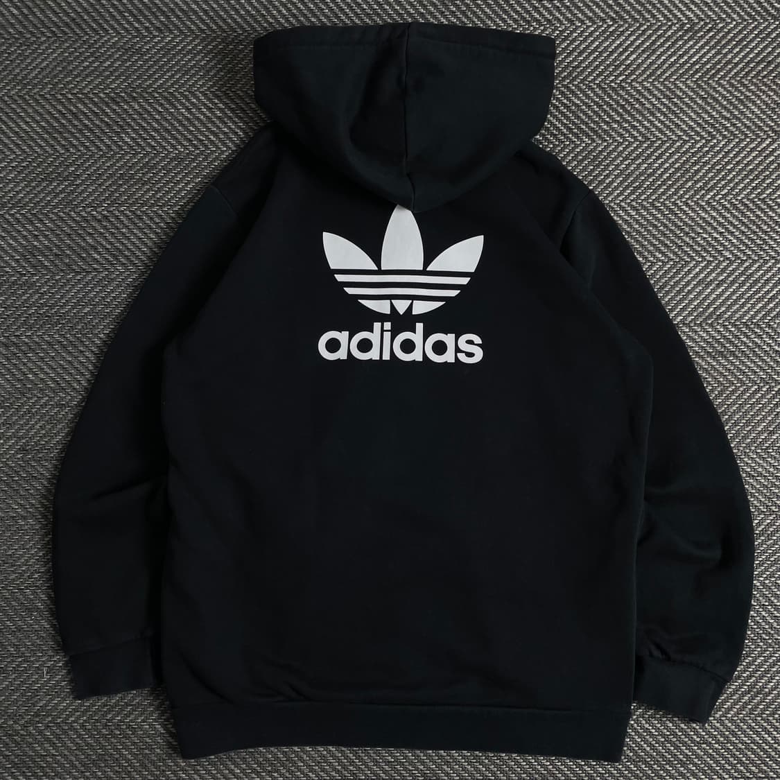 아디다스 빅로고 블랙 박시핏 후드집업 y 3488 상품이미지2