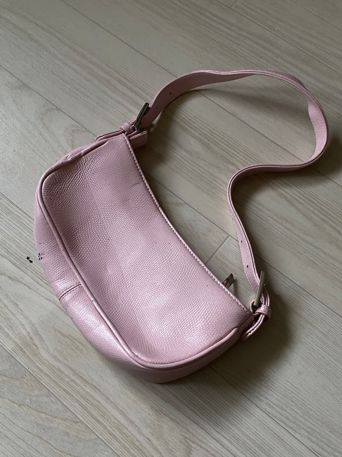 빈티지 스터드 핑크레더백 상품이미지2