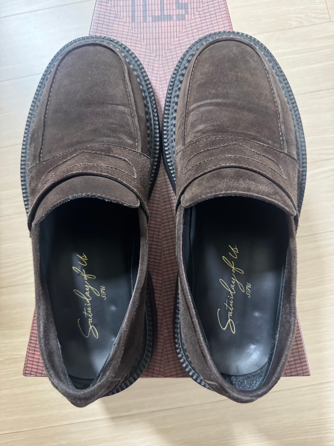 (41) STU Suede Peny Loafers Brown 로퍼 상품이미지2