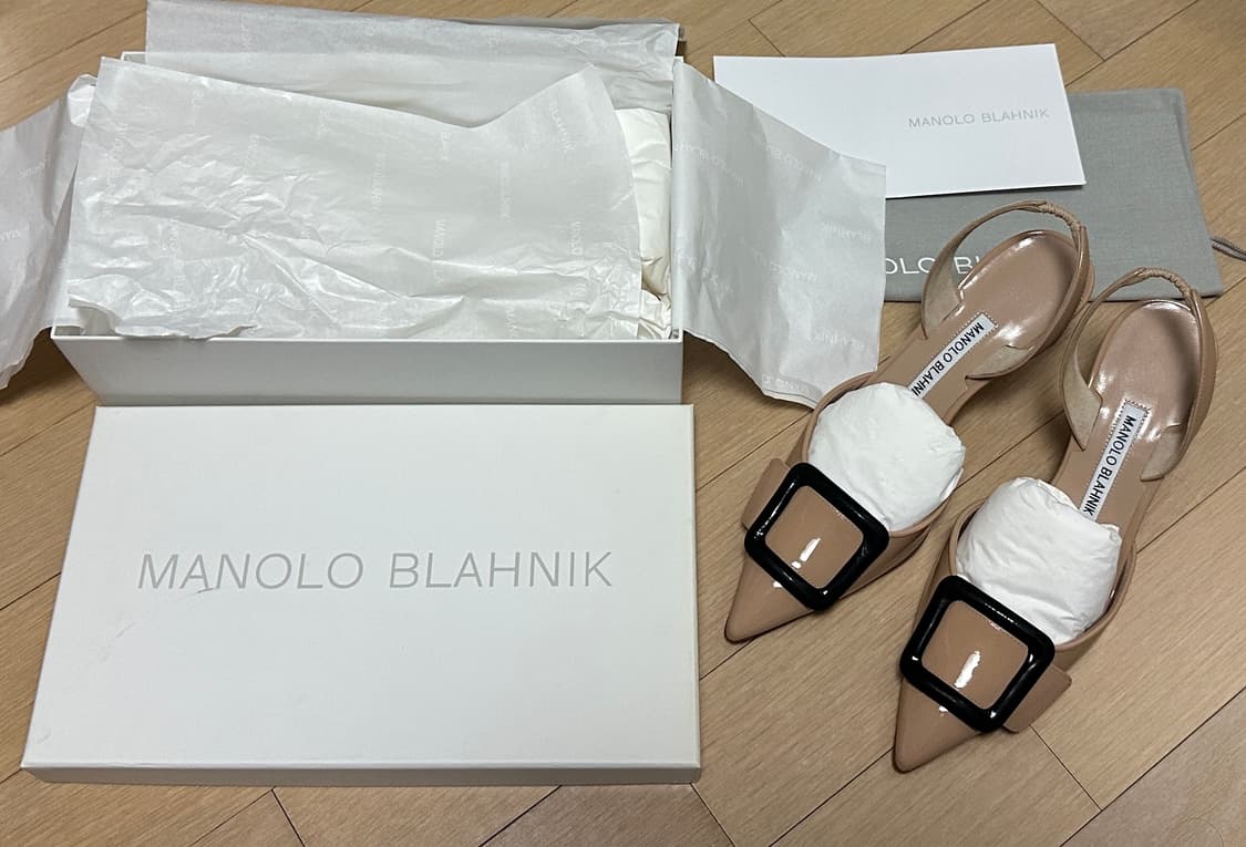 마놀로 블라닉 메이 슬링백 페이던트 미들힐 36eu 상품이미지6