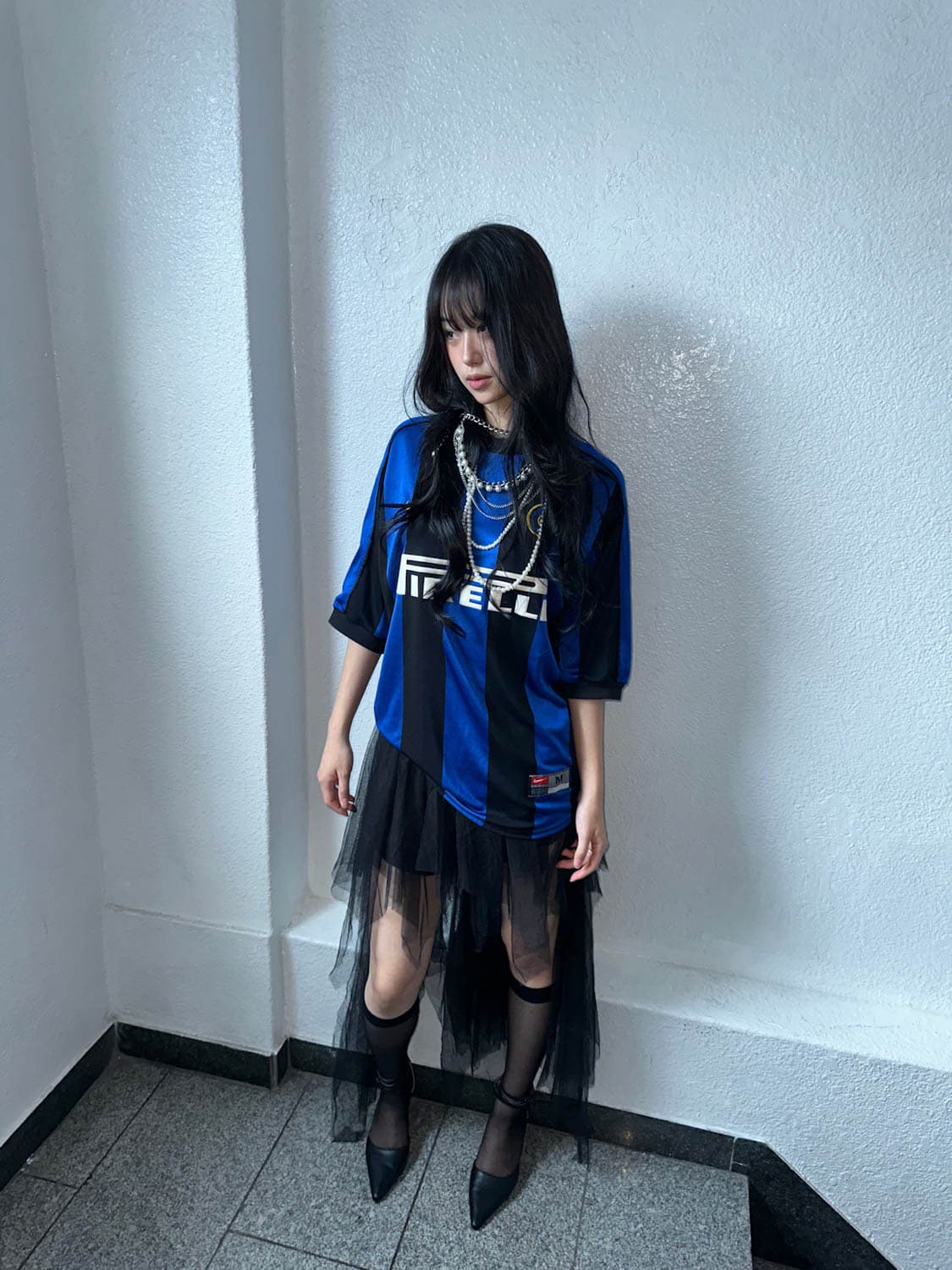 Nike 스트라이프  축구티 상품이미지1