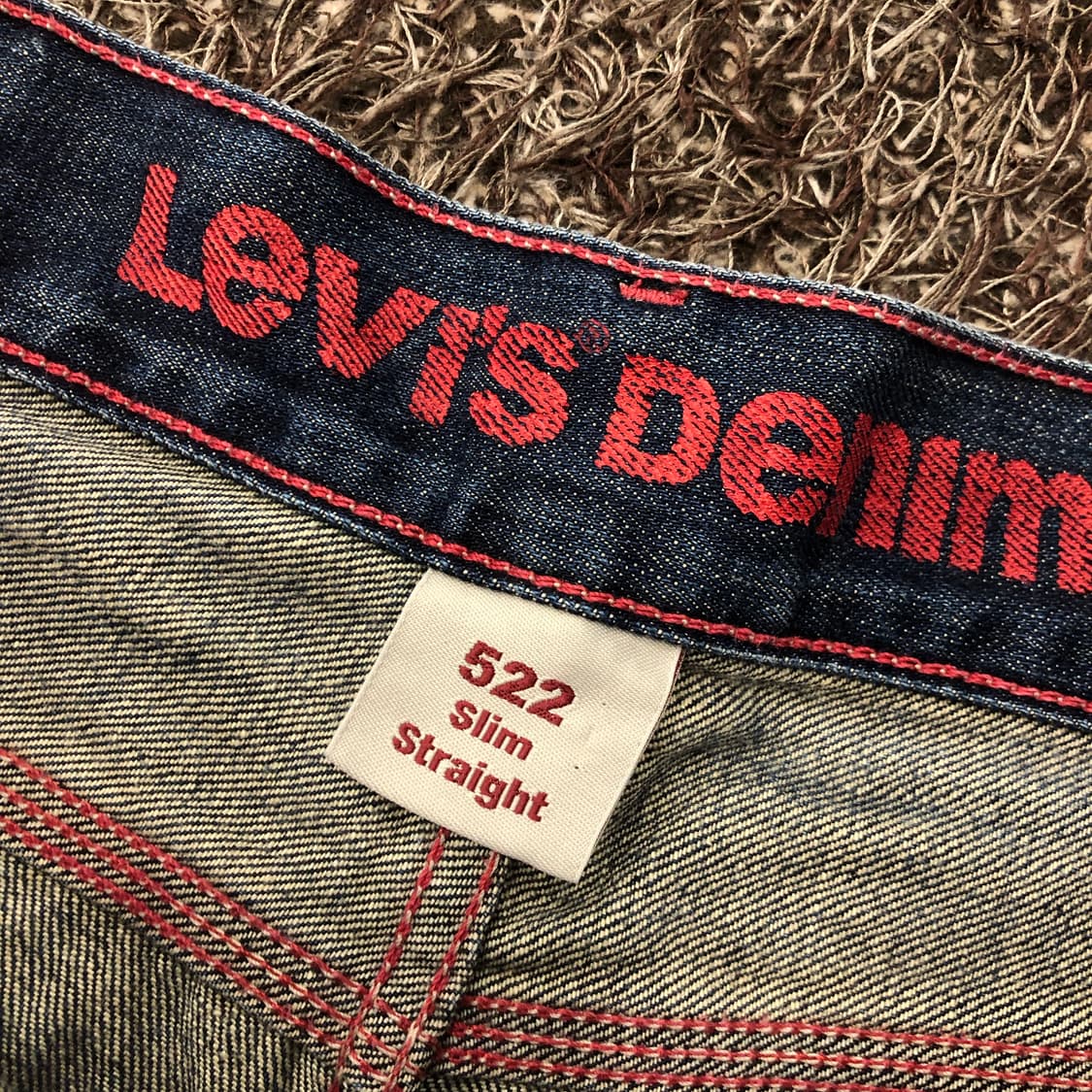 리바이스 522 슬림 스트레이트 워싱 데님 팬츠 상품이미지7