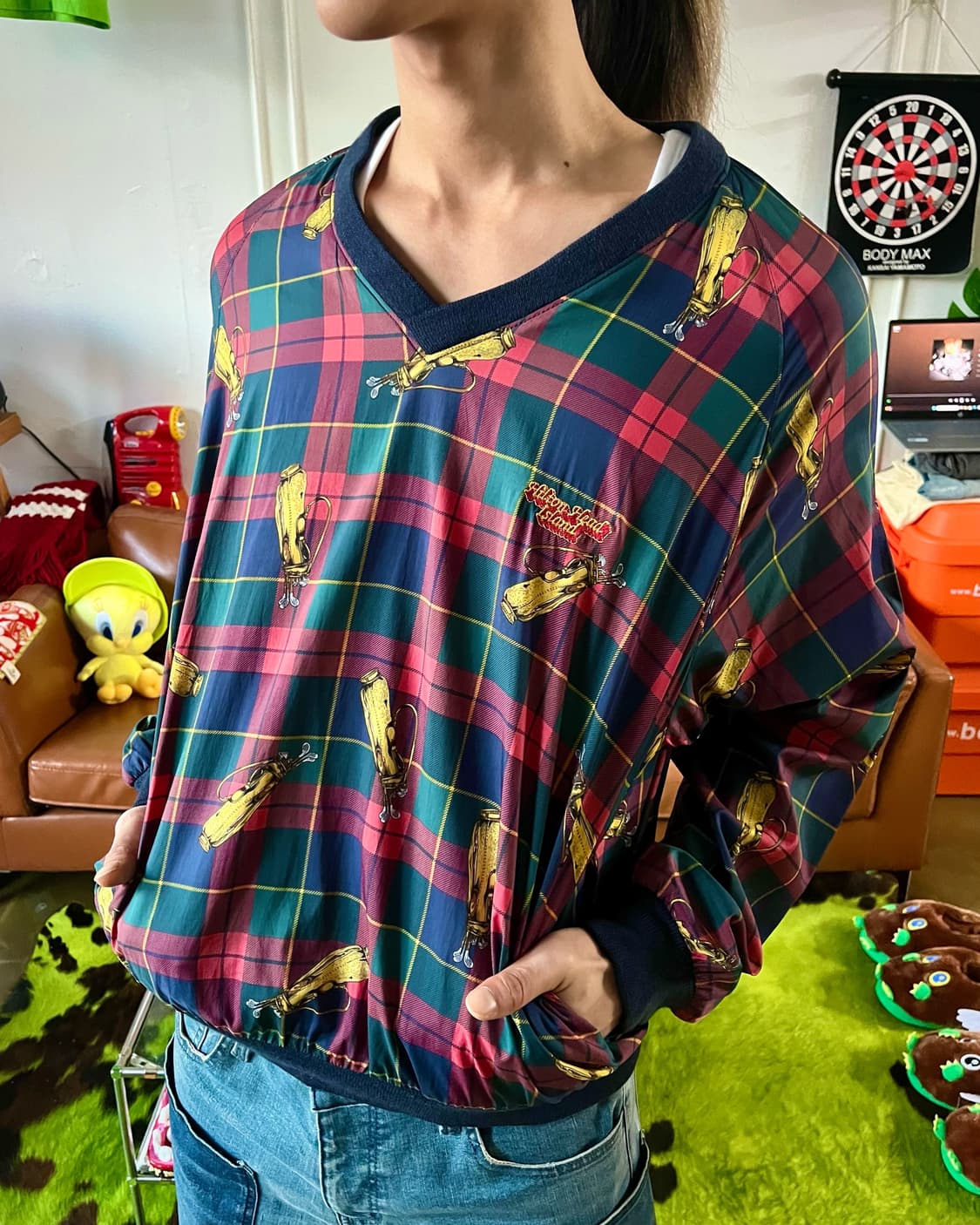 90s Thomas E. Wilson Retro Check Warm-up 상품이미지2