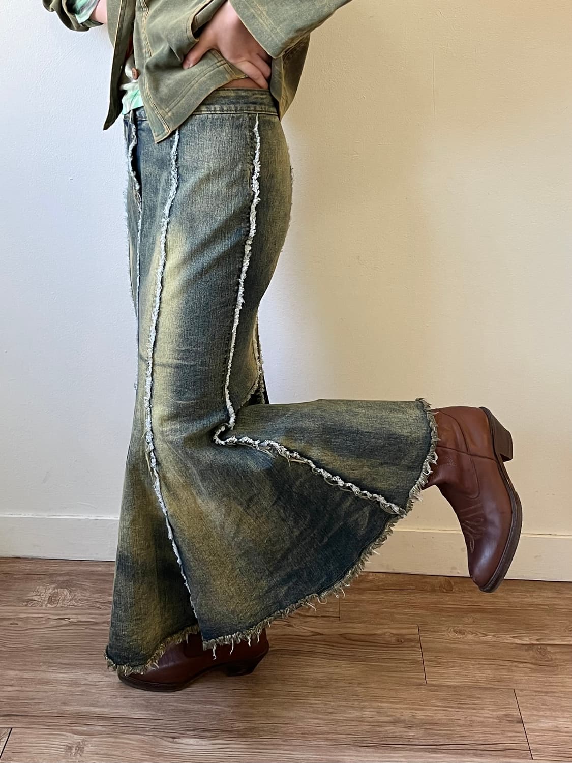 japan Vtg 스카치 데님 스커트 상품이미지5