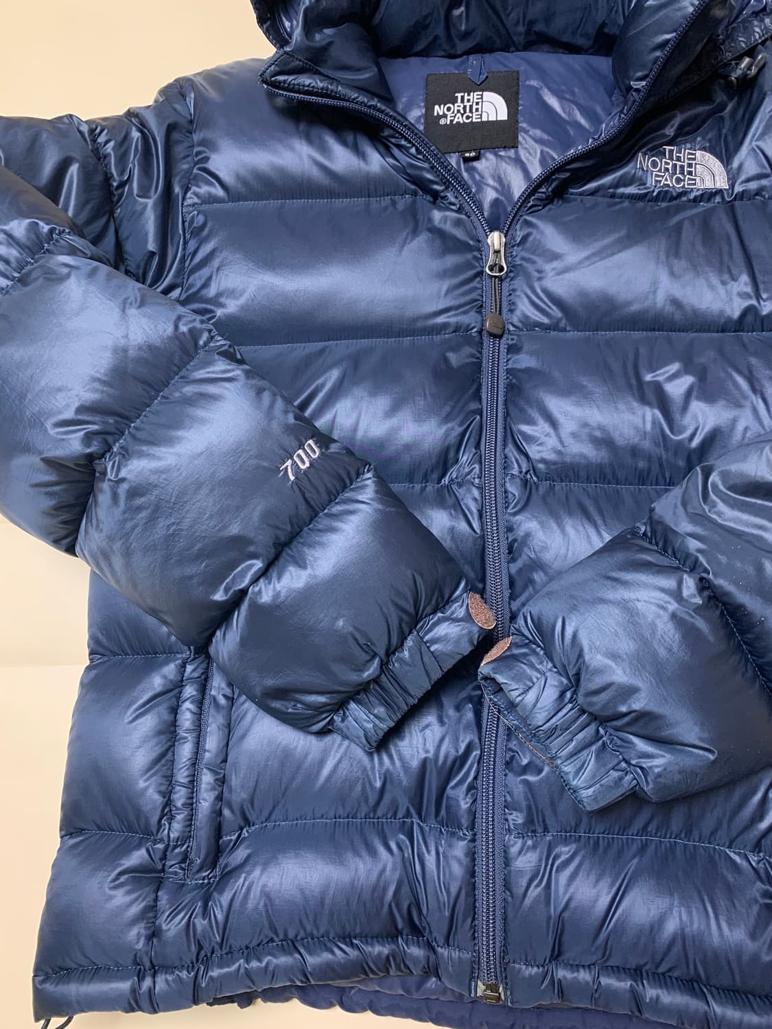 [90] 노스페이스 눕스 후드 패딩 700 네이비 상품이미지6