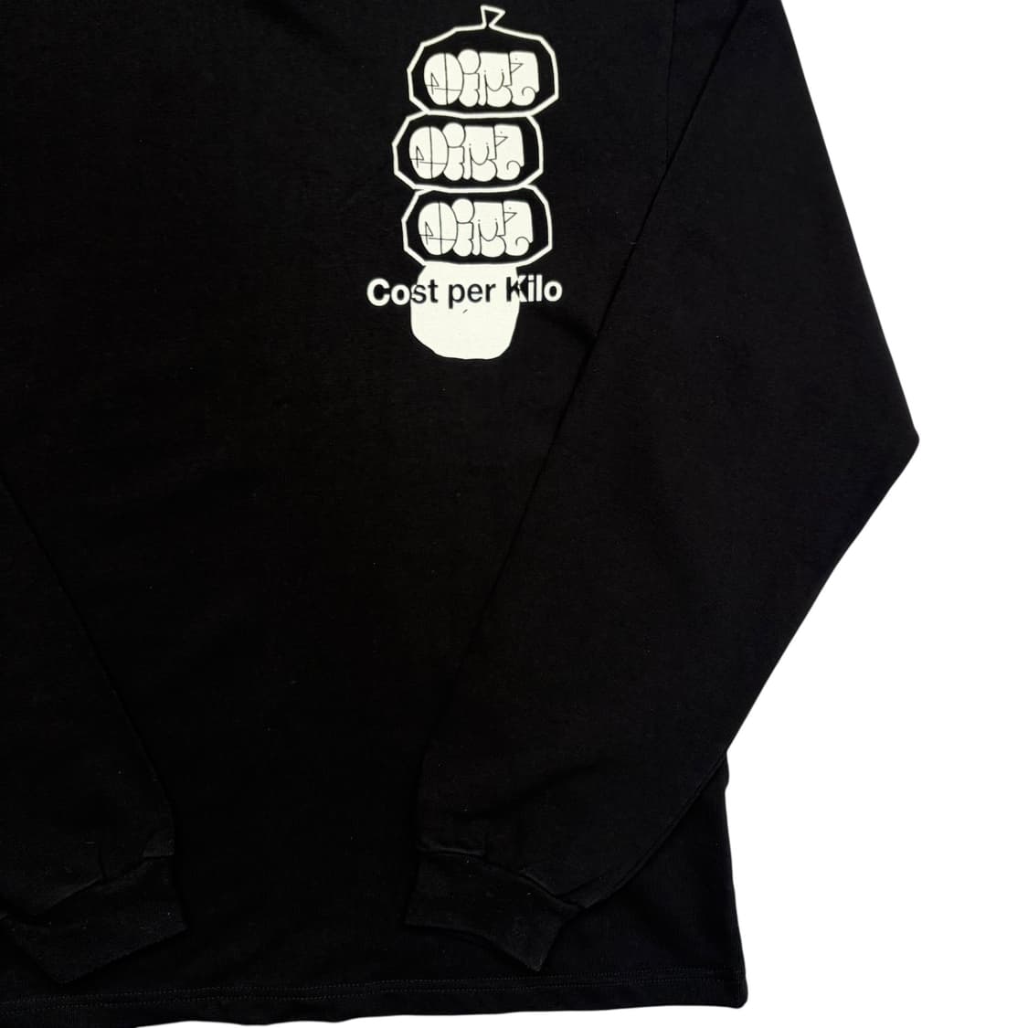 코스트퍼킬로 블랙 프린팅 롱슬리브 L 상품이미지3