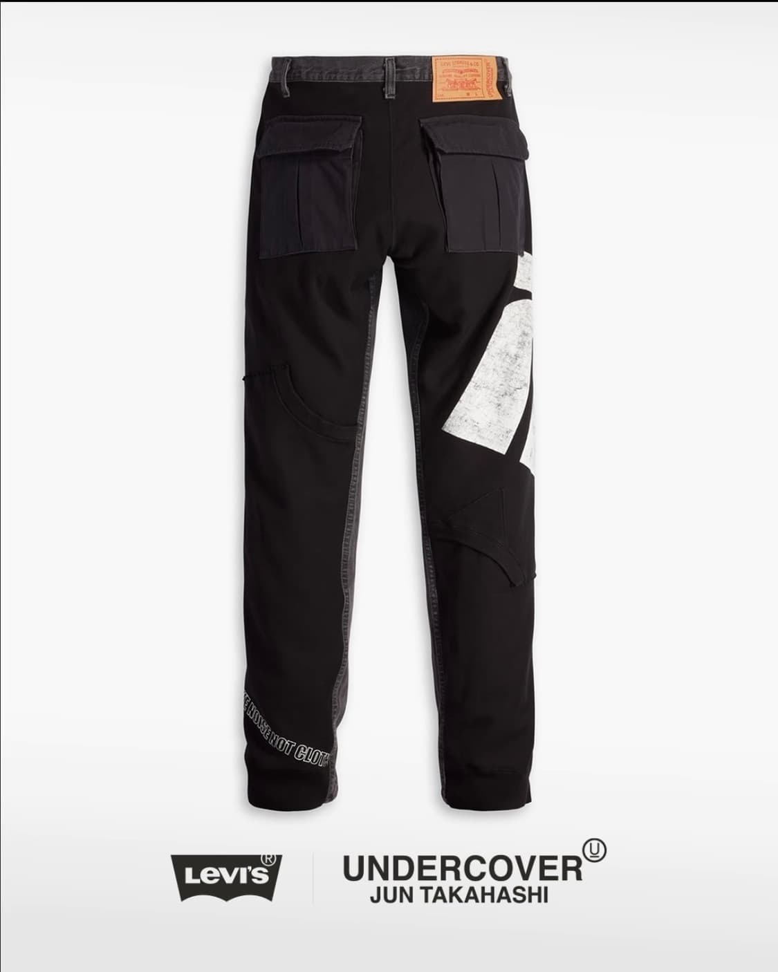 언더커버x리바이스 블랙워시 스웻 팬츠 상품이미지4