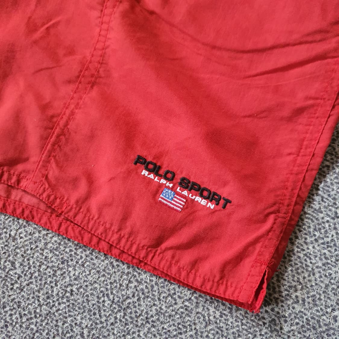 90s 폴로 스포츠 레드색 스윔 쇼츠 상품이미지3