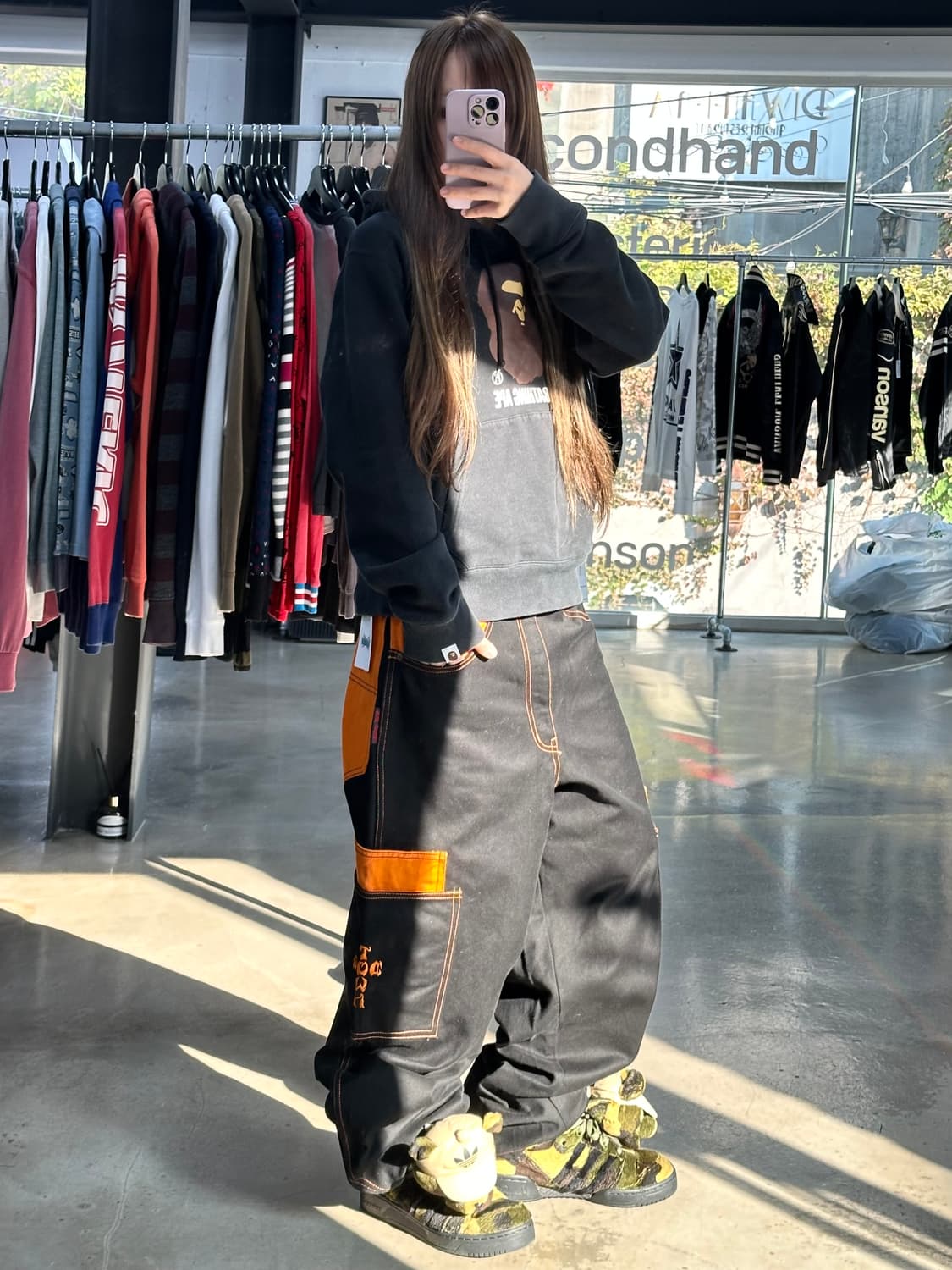 도그타운 자수 더블포켓 스티치 워크카고팬츠 상품이미지3