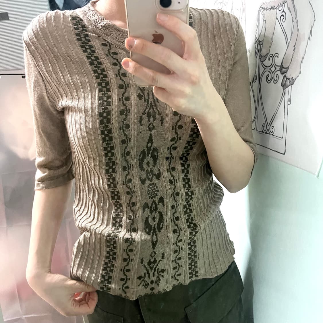 보헤미안 히피 무드 티셔츠 상품이미지1