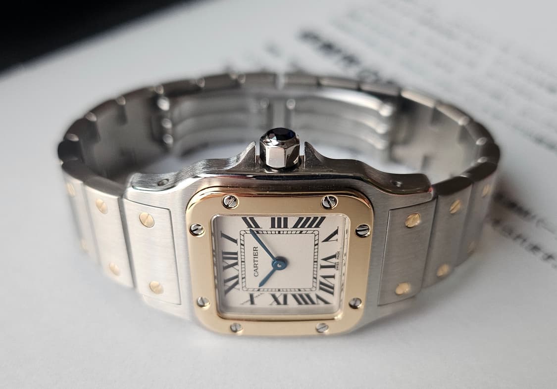 까르띠에 산토스 갈베 18k콤비 스몰 상품이미지1