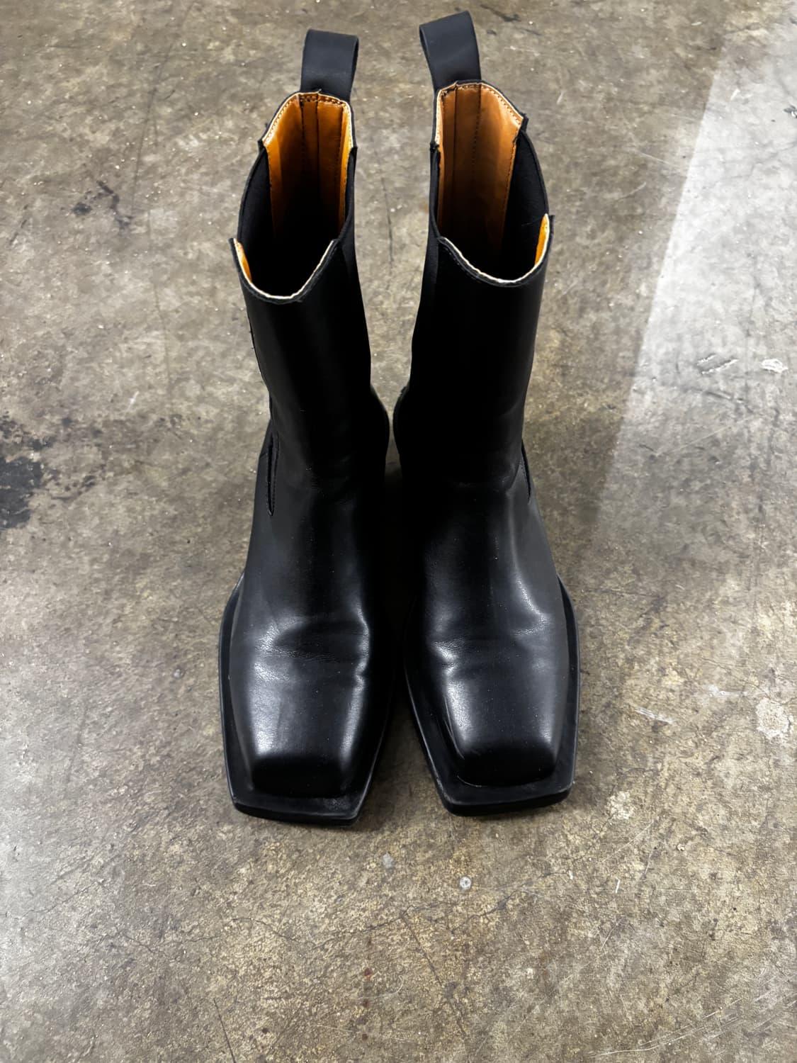 블랙 레더 첼시 부츠 235 상품이미지2