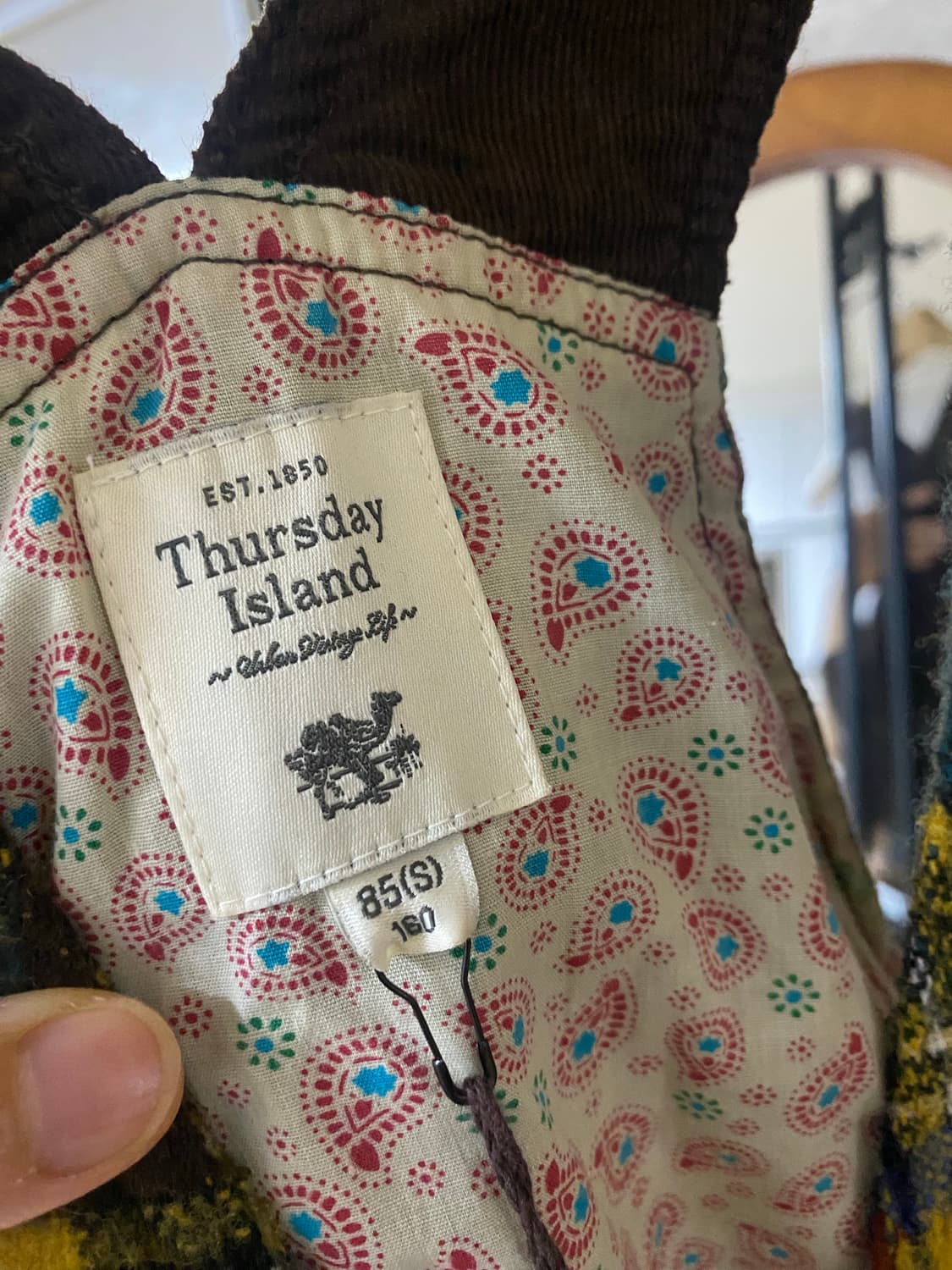Thursday Island 체크 조끼 85(S) 상품이미지7