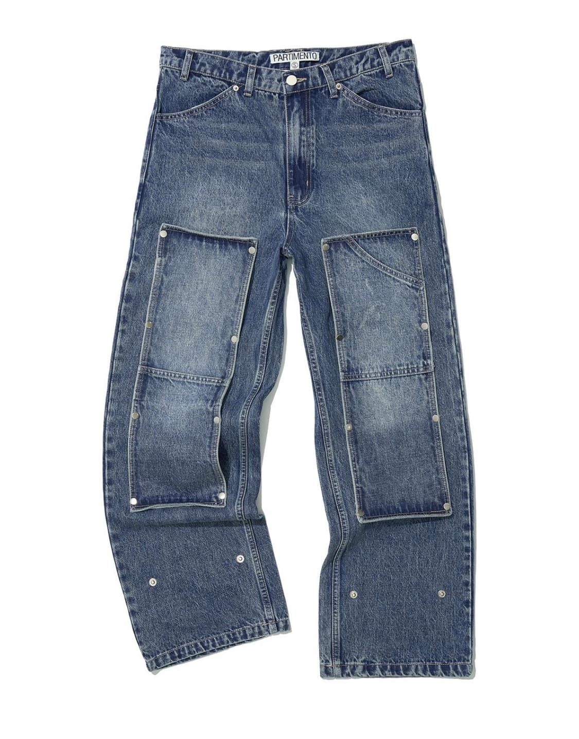 파르티멘토 우먼 트랜스폼 더블니 패치 진_다크 블루 M 상품이미지5