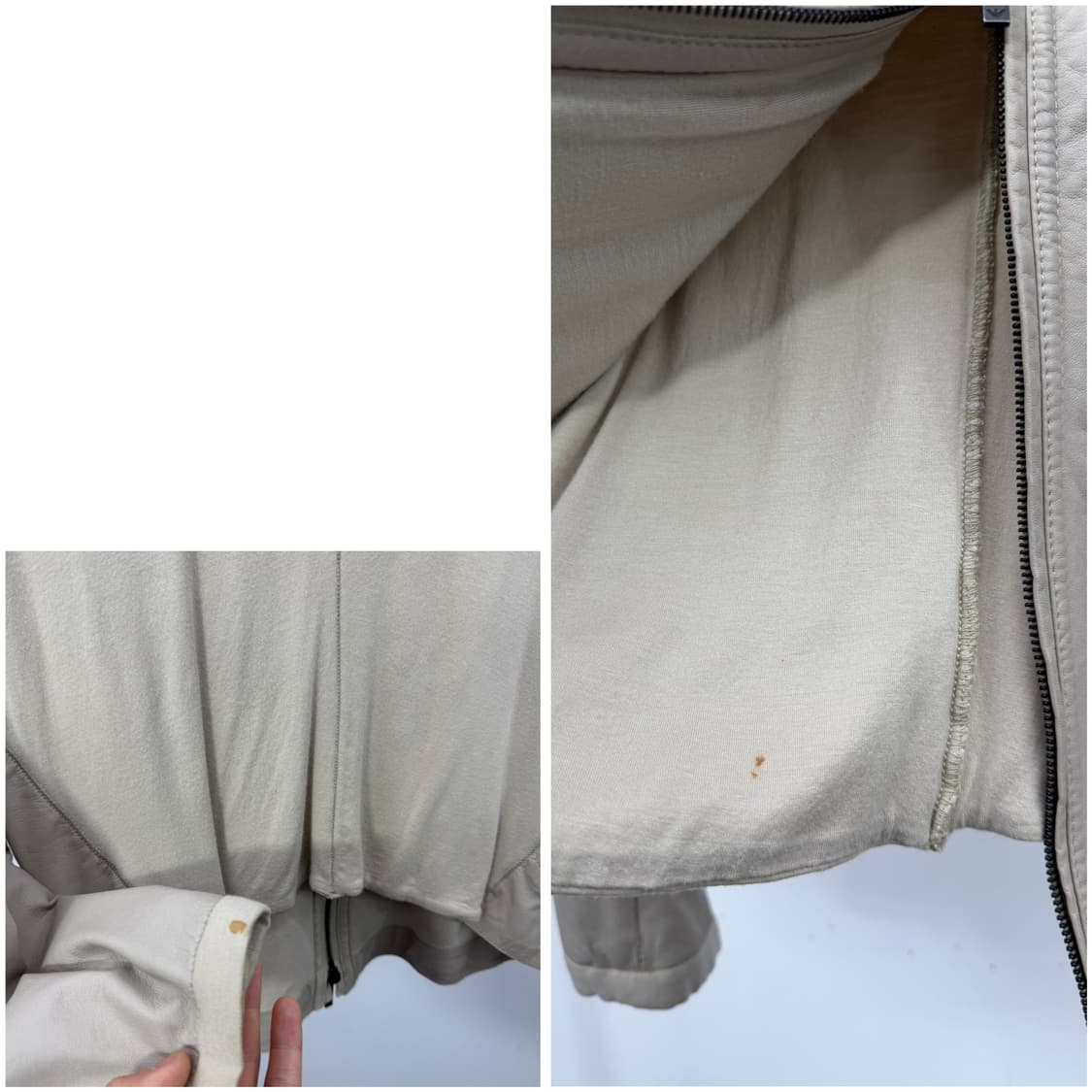 Emporio Armani Lambskin Hybrid Zip JK 상품이미지10