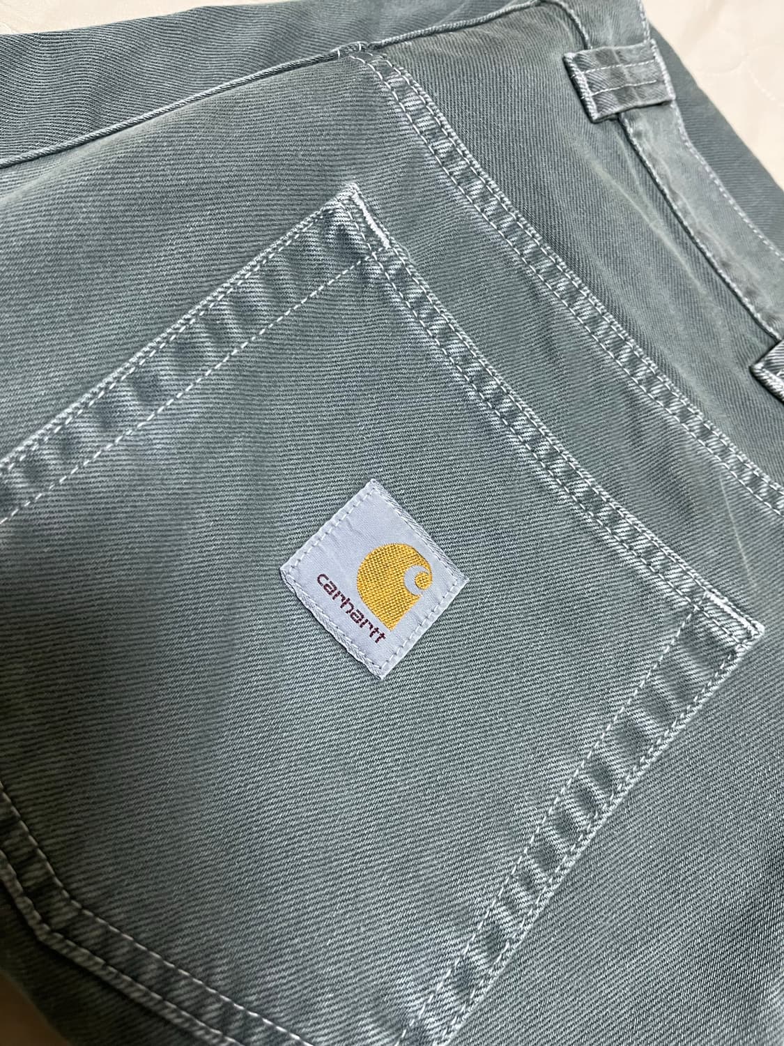 [S] 칼하트윕 브랜든 팬츠 실버 파인 스톤 다이드 상품이미지2