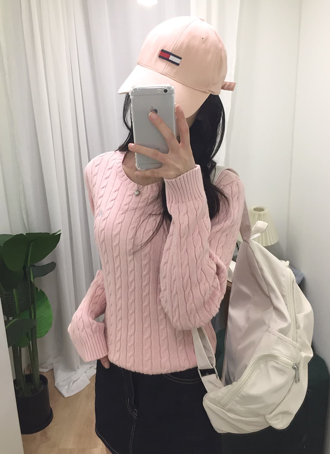 여성 폴로 꽈배기 라운드니트 95 상품이미지3