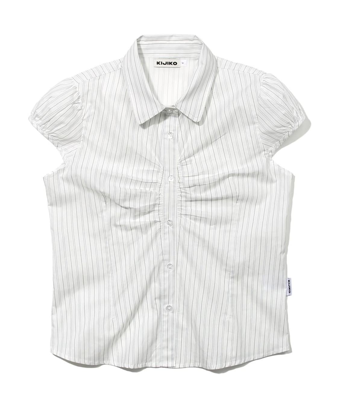 Cap Sleeve Shirt White 상품이미지1