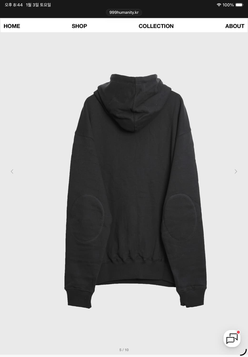 999 휴머티니 EVD HOODIE (BLACK) 3 상품이미지3