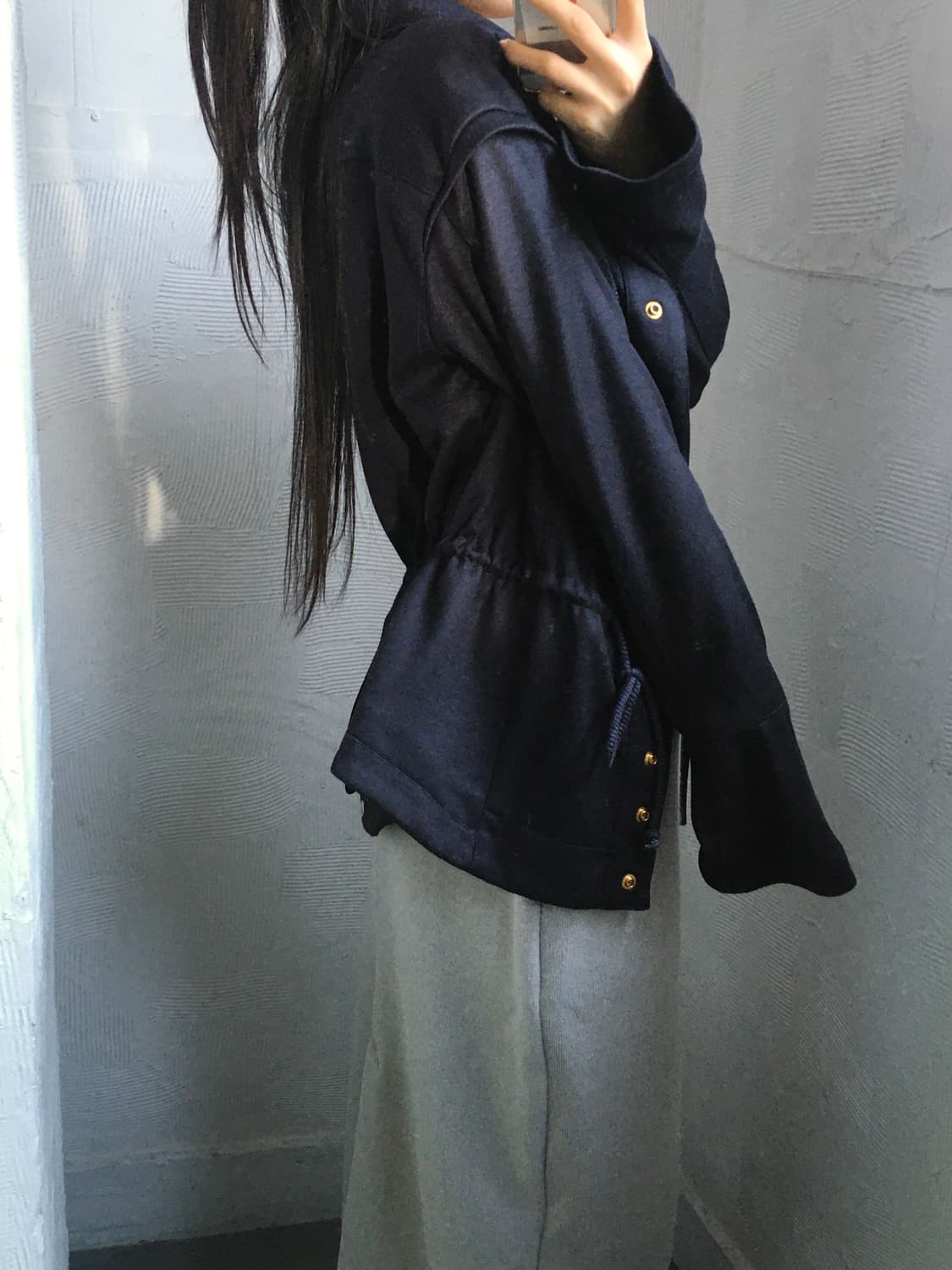 Chloe 끌로에 네이비 울 버튼 가디건  상품이미지2