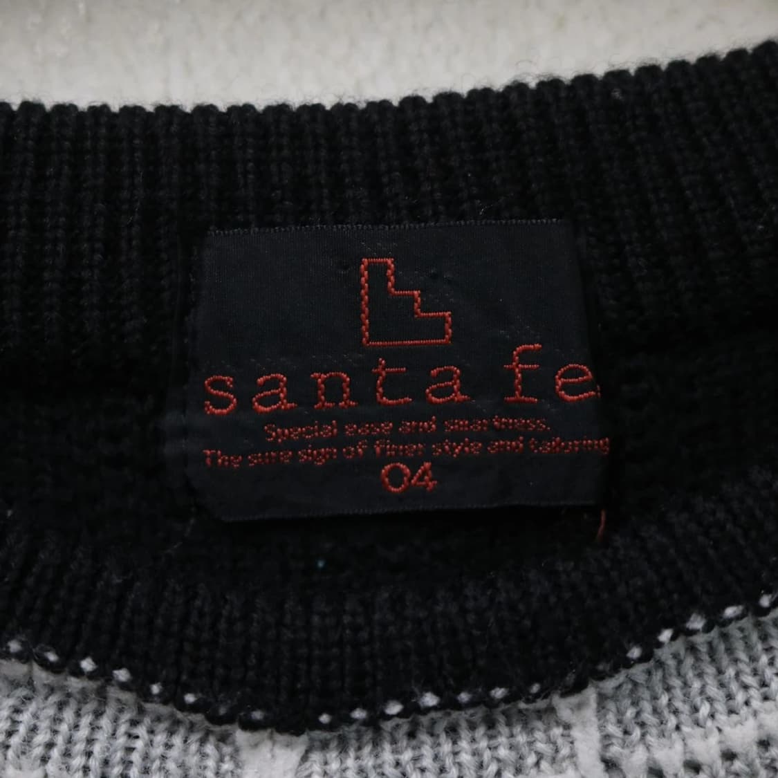 SANTAFE  울 혼방 자수 포인트 니트 64274 상품이미지8