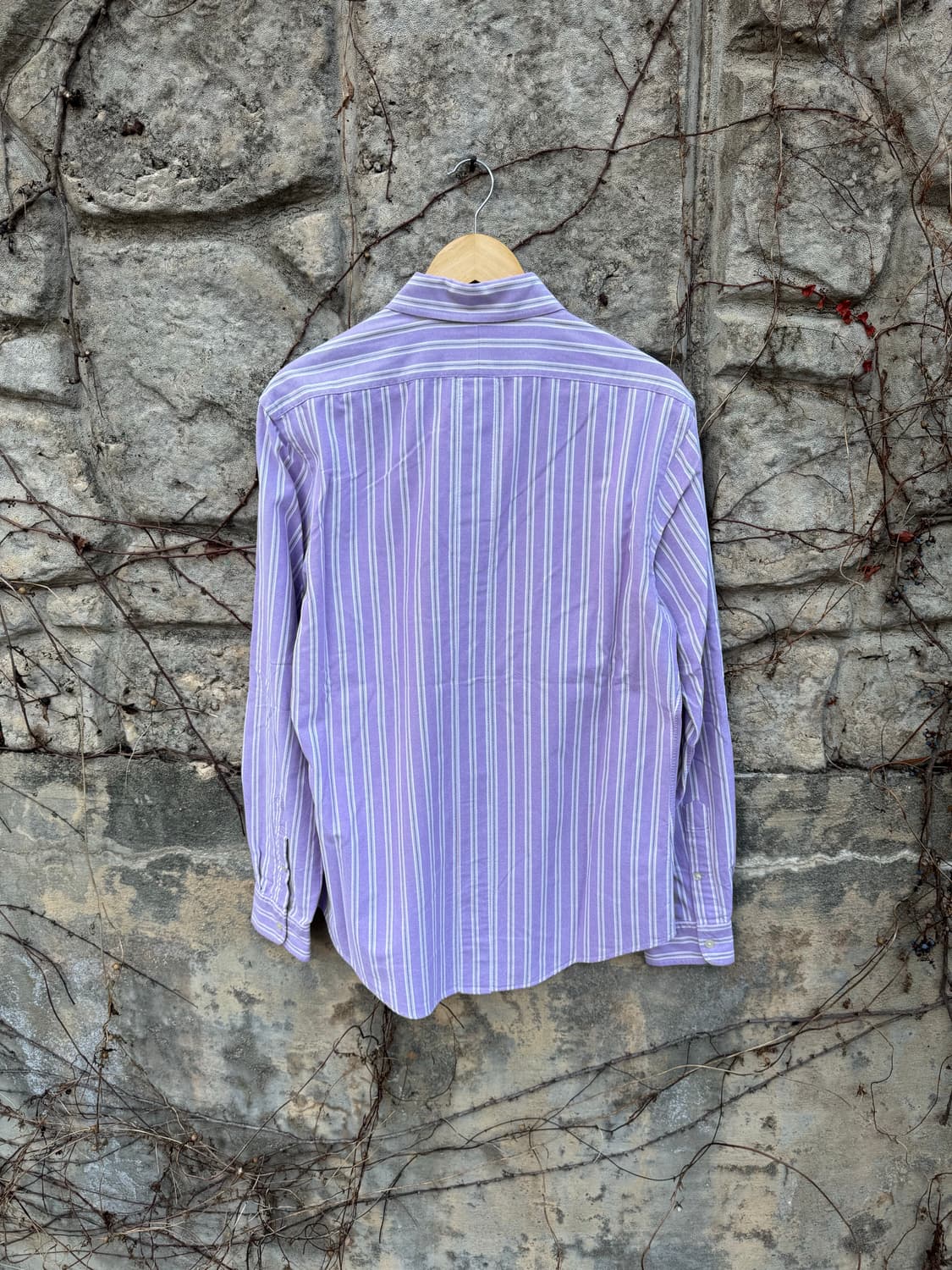 폴로 랄프로렌 옥스포드 스트라이프 셔츠 빈티지 퍼플 L 상품이미지2