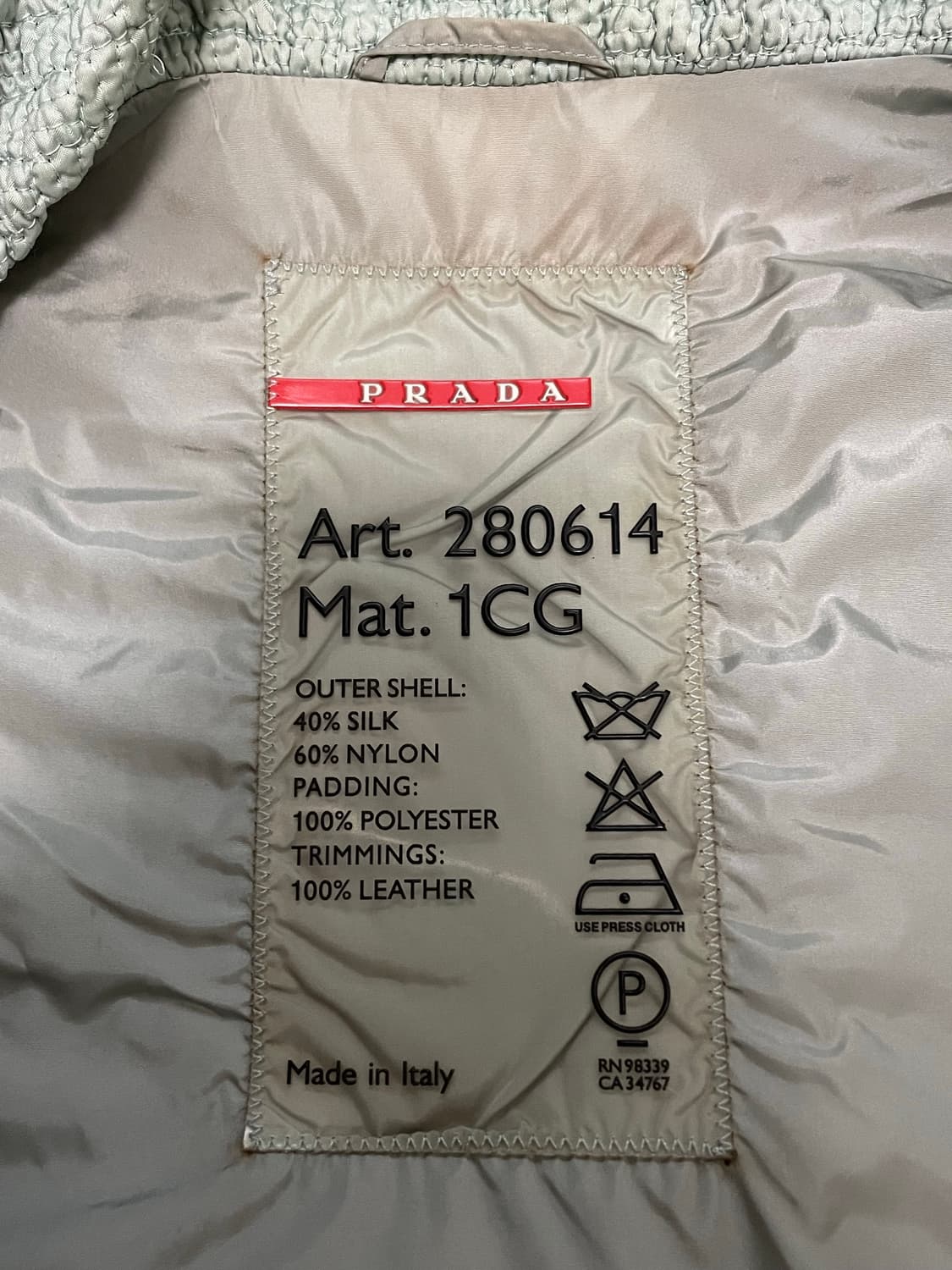 프라다 터콰이즈 재킷 48 상품이미지8